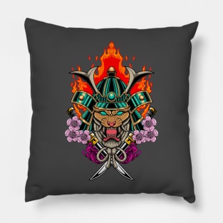 Tiger Samurai v3 05 Pillow