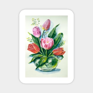 Bouquet of Tulips Magnet