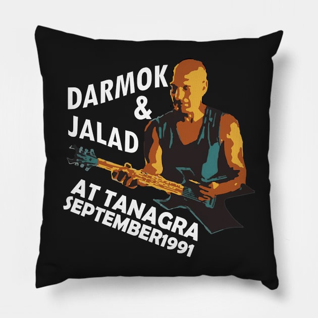 Darmok and Jalad at Tanagra Pillow by teesvira