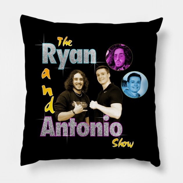 The Ryan and Antonio Show Bootleg Vintage Shirt Pillow by amilazzo620