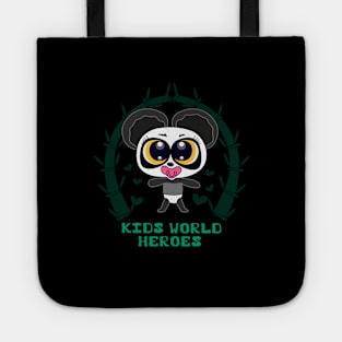 New born baby panda with Pink Honey Boo Kids world Heroes Tote