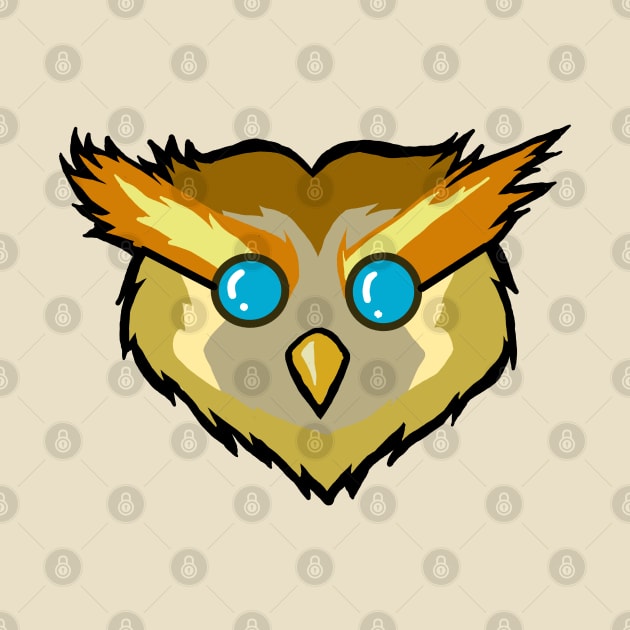 Owl Eyeglass by Markyartshop