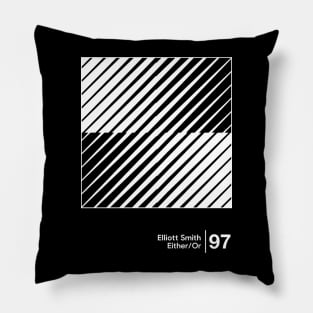 Either/Or - Minimal Style Graphic Artwork Design Pillow
