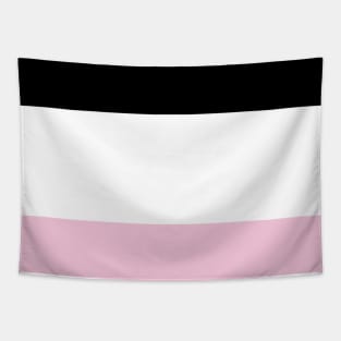 White Black Pink Stripes Tapestry