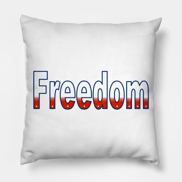 Freedom - USA Pillow by rayraynoire