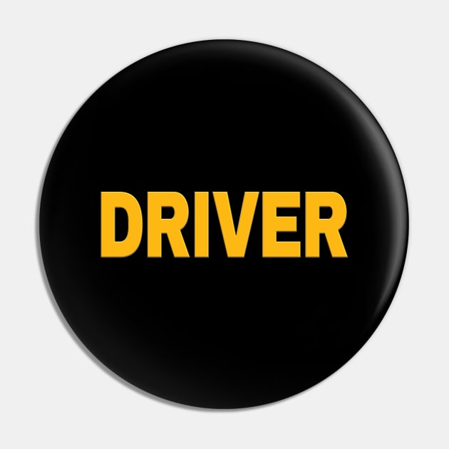 Driver Orange Pin by SpaceManSpaceLand