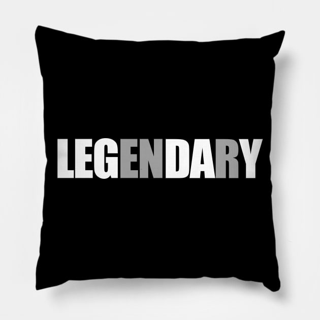 Legendary Leg Day - Gym Apparel Pillow by ArtHQ