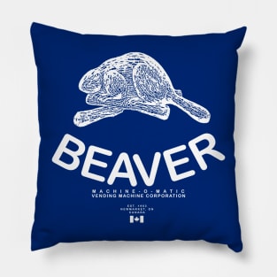 Beaver Vending Machines Pillow