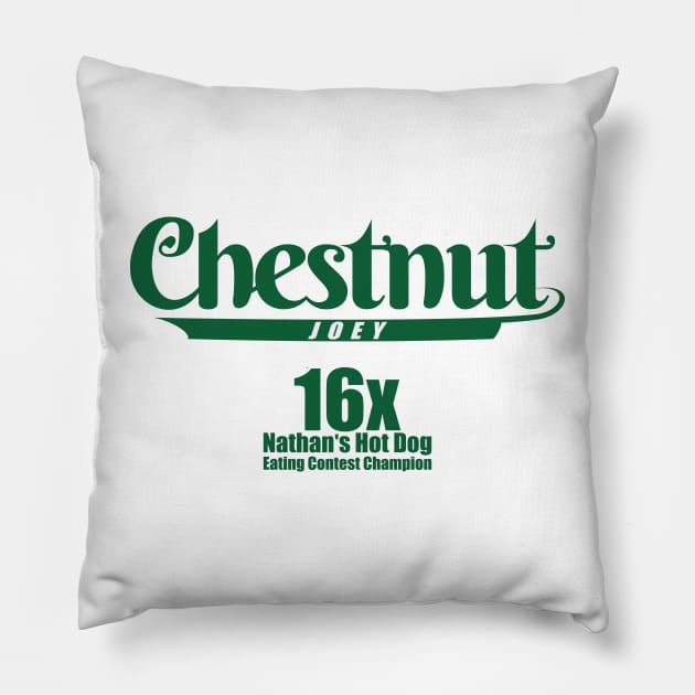 Joey Chestnut Pillow by Nagorniak