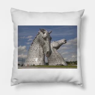 the Kelpies, Helix Park, Falkirk , Scotland Pillow