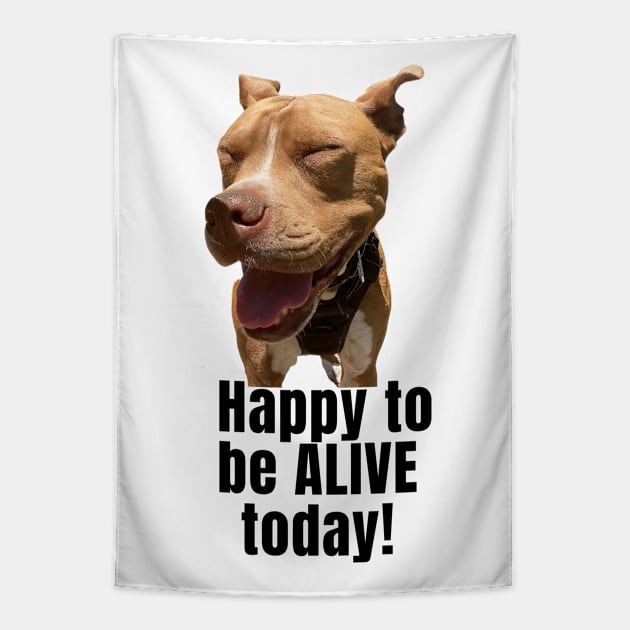 Happy to be Alive today Tapestry by Rebecca Abraxas - Brilliant Possibili Tees