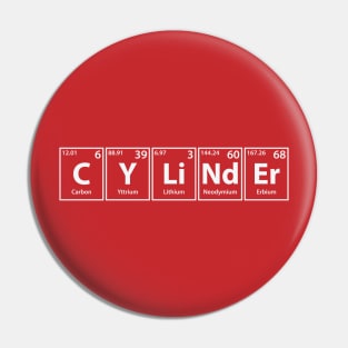 Cylinder (C-Y-Li-Nd-Er) Periodic Elements Spelling Pin