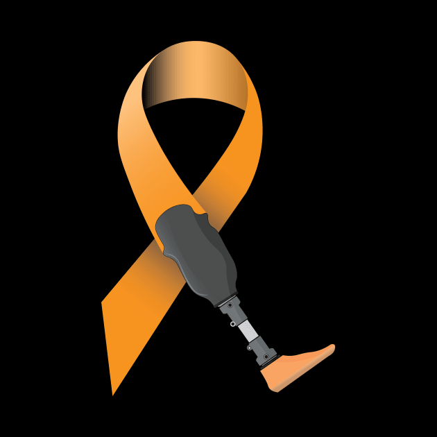 Amputee Awareness Ribbon by O&P Memes