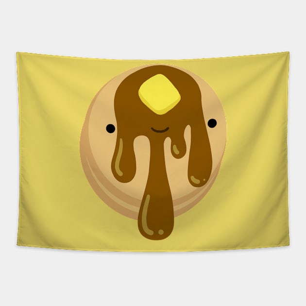 Cute Pancake Breakfast Friend Tapestry by SaganPie