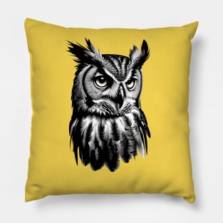 Great Horned Owl Pillow
