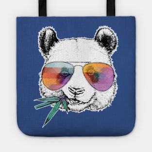 panda wearing glasses 3 Tote