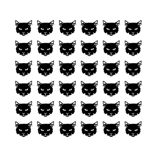 Cat Pattern Black 2 T-Shirt