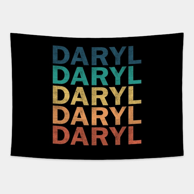 Daryl Name T Shirt - Daryl Vintage Retro Name Gift Item Tee Tapestry by henrietacharthadfield