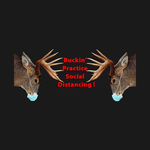 Buckin' Practice Social Distancing by 1Artdude