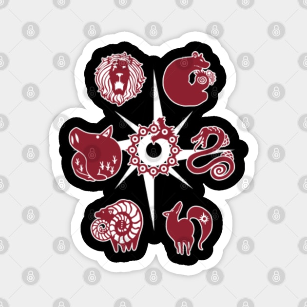 Seven Deadly Tattoos - Anime - Magnet