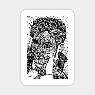 FEDERICO GARCIA LORCA ink portrait .1 Magnet