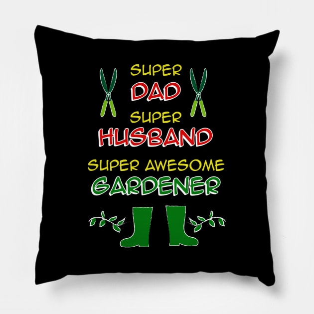 Gardening Dad Funny Gardener Pillow by TheBestHumorApparel