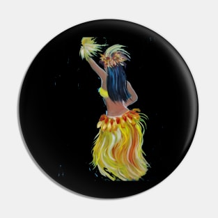 Hula Grass Skirt Pin