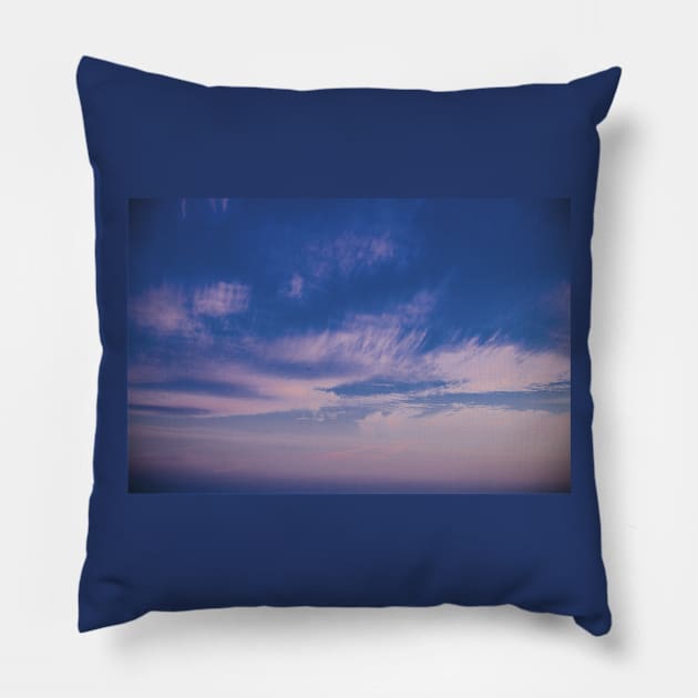 Trippy Sky Pillow by MarieCarr