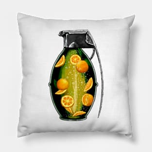 Orange grenade Pillow