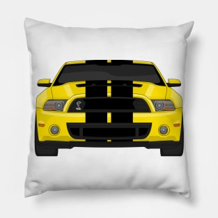 MUSTANG SHELBY GT500 YELLOW Pillow