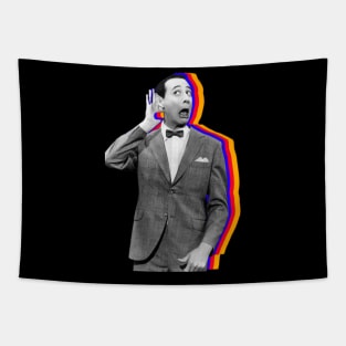 pee wee herman funny face in vintage design Tapestry