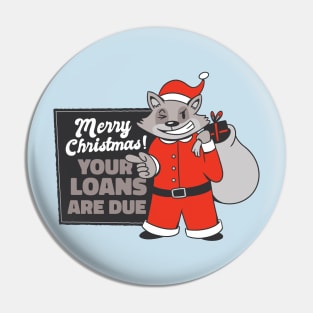 Christmas Raccoon Pin