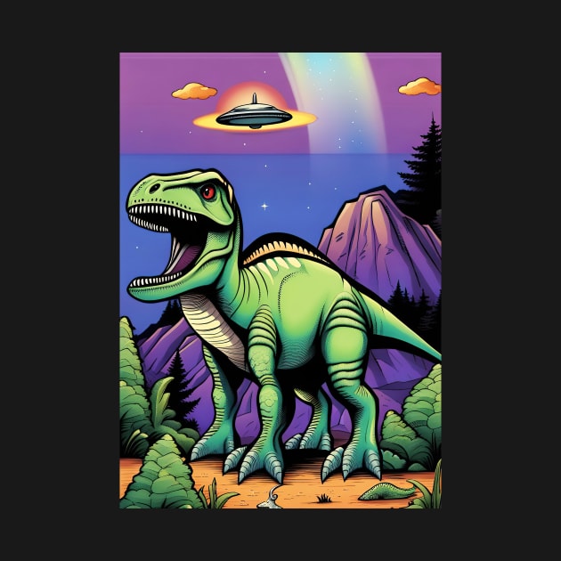 UFO Tyrannosaurus by roswellboutique