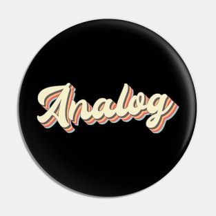 Analog Vintage Aesthetic Pin