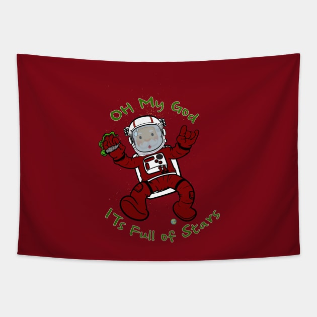 Astro Claus Tapestry by bumfromthebay