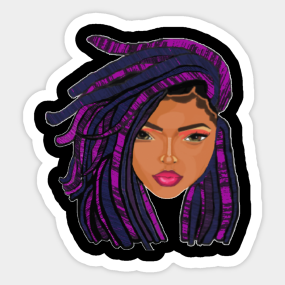 Natural Hair Black Women Stickers Teepublic