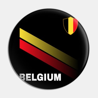 Vintage Belgium Sunflower Flag Belgium Soccer Lover Pin