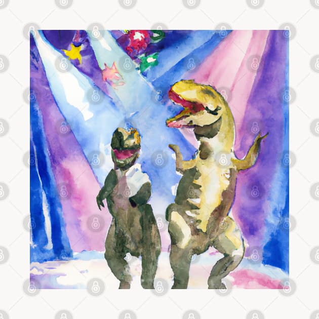 T-Rex Couple Dancing by TrexAmbassador