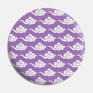 Chinese Clouds Pattern on Purple Background Pin