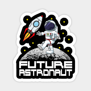 Kids Future Astronaut T Shirt Man On The Moon Astronomy Tee Magnet