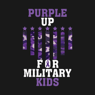 Purple Up For Military Kids Month Of Military Child T-Shirt