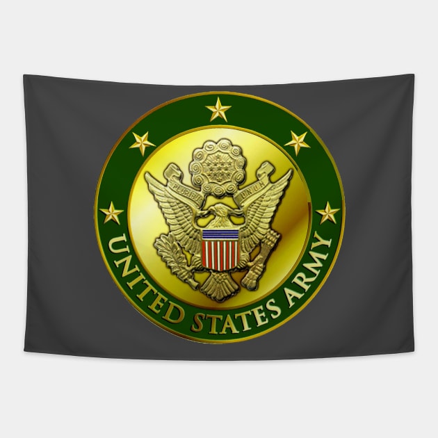 U S Army Seal Tapestry by Spacestuffplus