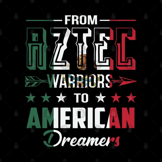 From Aztec Warriors to American Dreamers Mexican Flag by ryanjaycruz