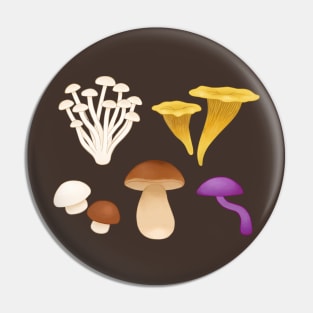 Mushrooms Collection Pin