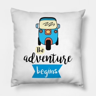 The adventure begins Pillow