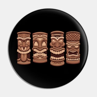 Tiki Totems Pin