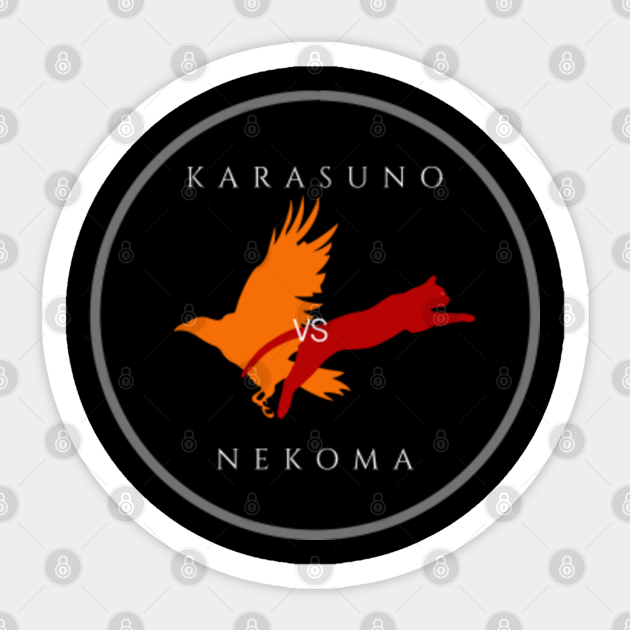 Karasuno Vs Nekoma Haikyuu Volleyball Team Crow Cat Karasuno Vs Nekoma Haikyuu Volleyball Sticker Teepublic For years, the schools have been holding summer training camps and practice matches with one another. karasuno vs nekoma haikyuu volleyball team crow cat