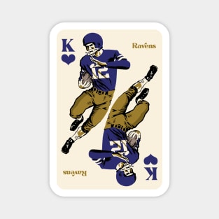 Baltimore Ravens King of Hearts Magnet