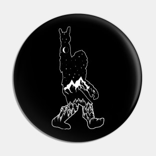 Yeti Bigfoot Sasquatch Sihouette Pin