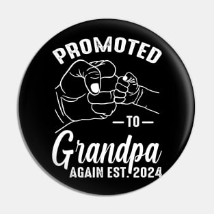 Promoted to Grandpa Again 2024 Pin